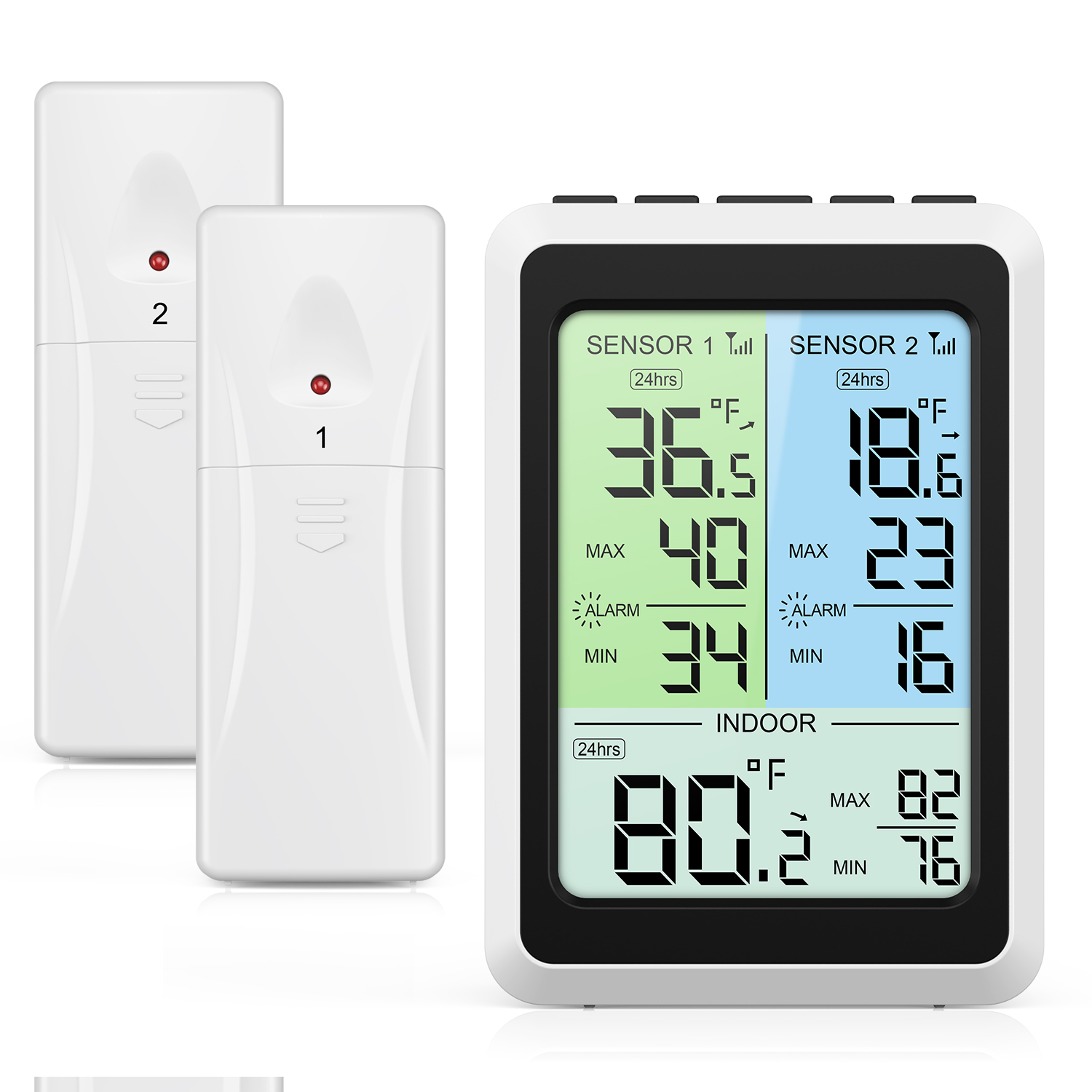 Kitchen Appliances Video - ORIA Digitales Kühlschrankthermometer, kabelloses Innenthermometer, Kühlschrank-Thermamonitor