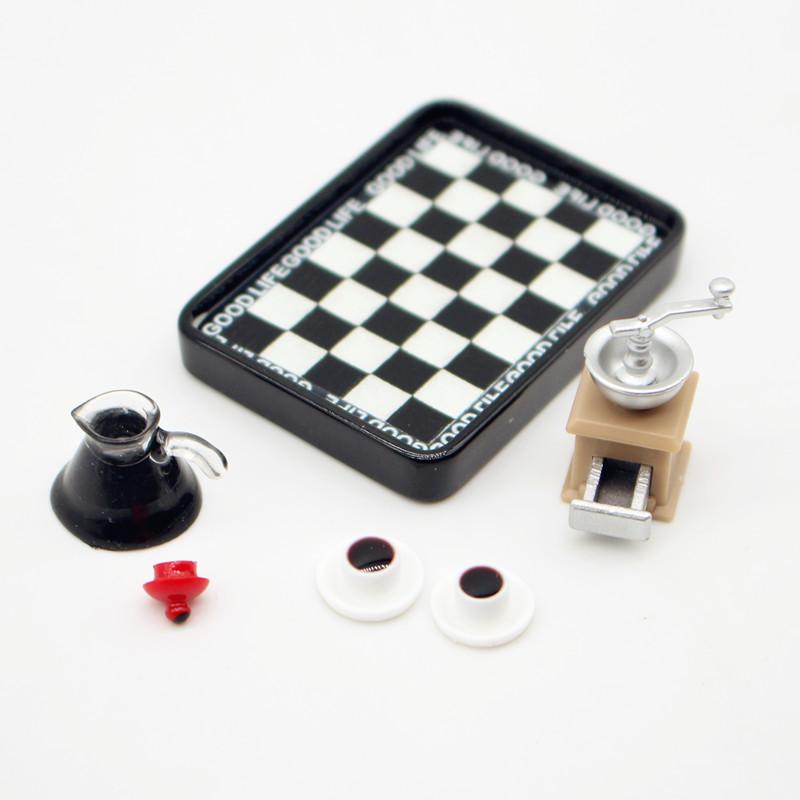 Coffee Maker - Puppenhaus Miniatur Kaffeemaschine Mühle Schwarz und