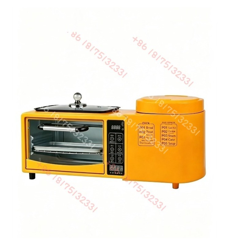 Toaster - 4-in-1 Multifunktionale Frühstücksmaschine Elektrischer Haushaltsbackofen Toaster