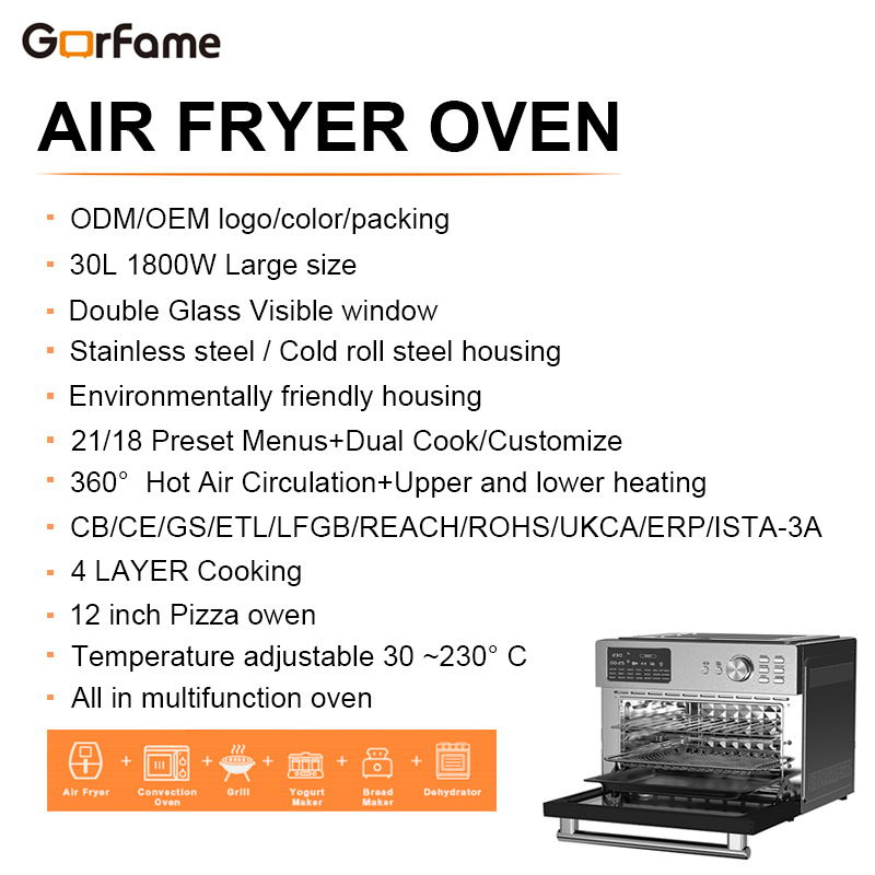 Extra großer 30-Liter-Heißluft – Air Fryer Bewertung und Preis