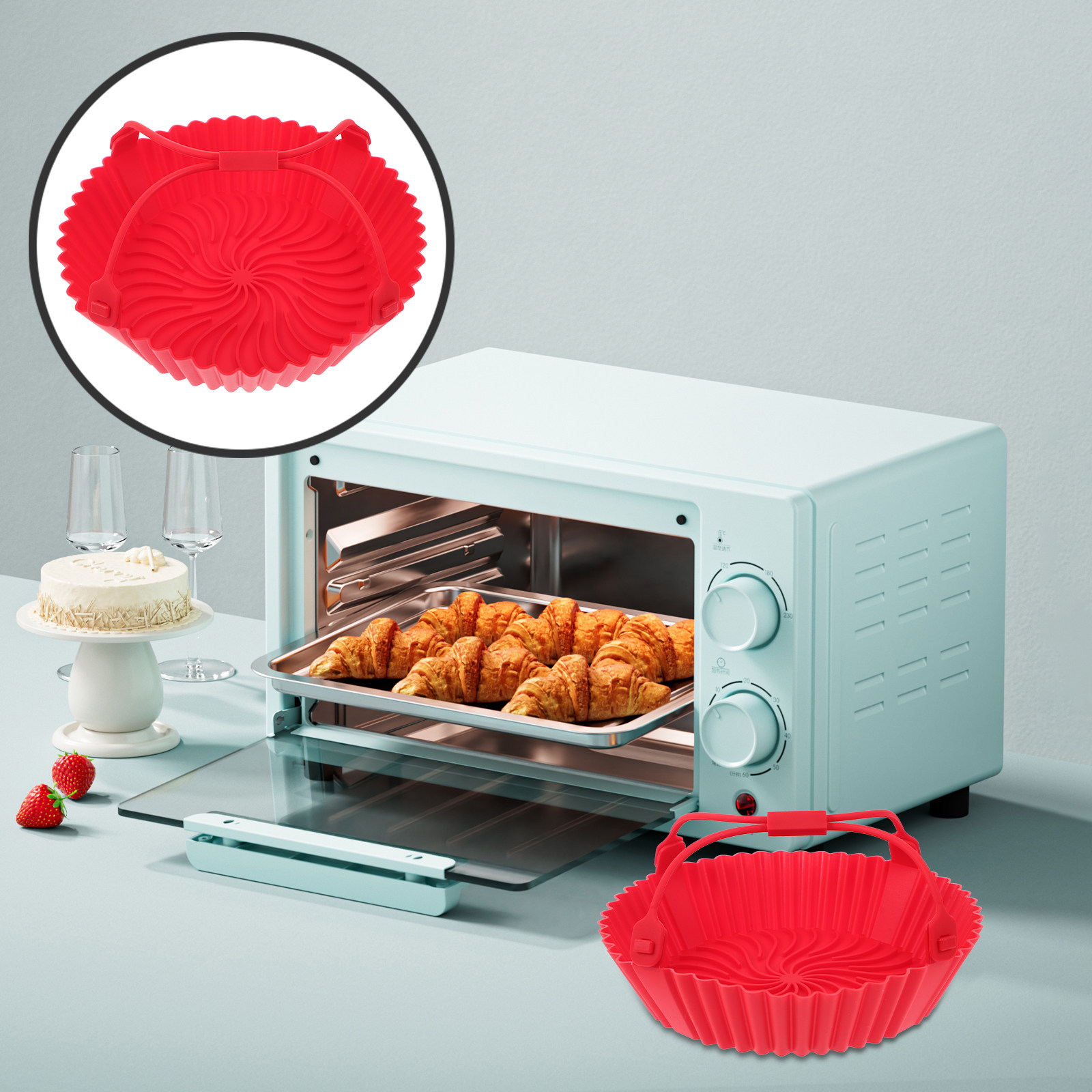 Silikon-Backblech für Heißluft – Air Fryer Bewertung und Preis