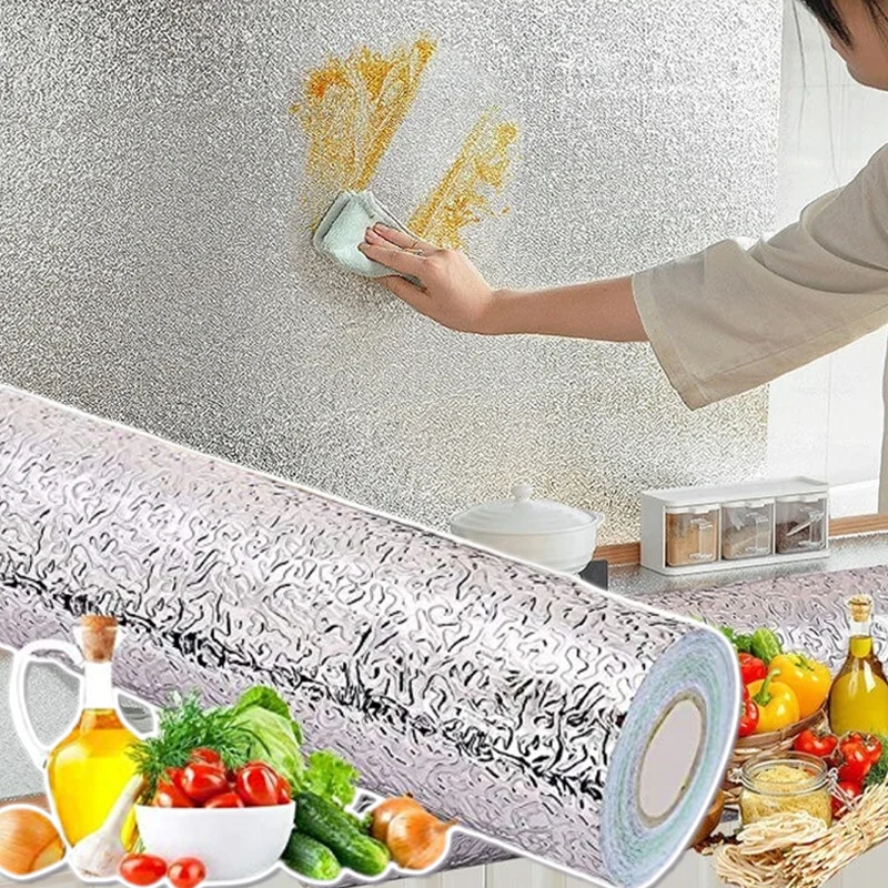 Aluminiumfolie Anti-Öl Küchenw – Kitchen Appliances Cabinet Bewertung und Preis