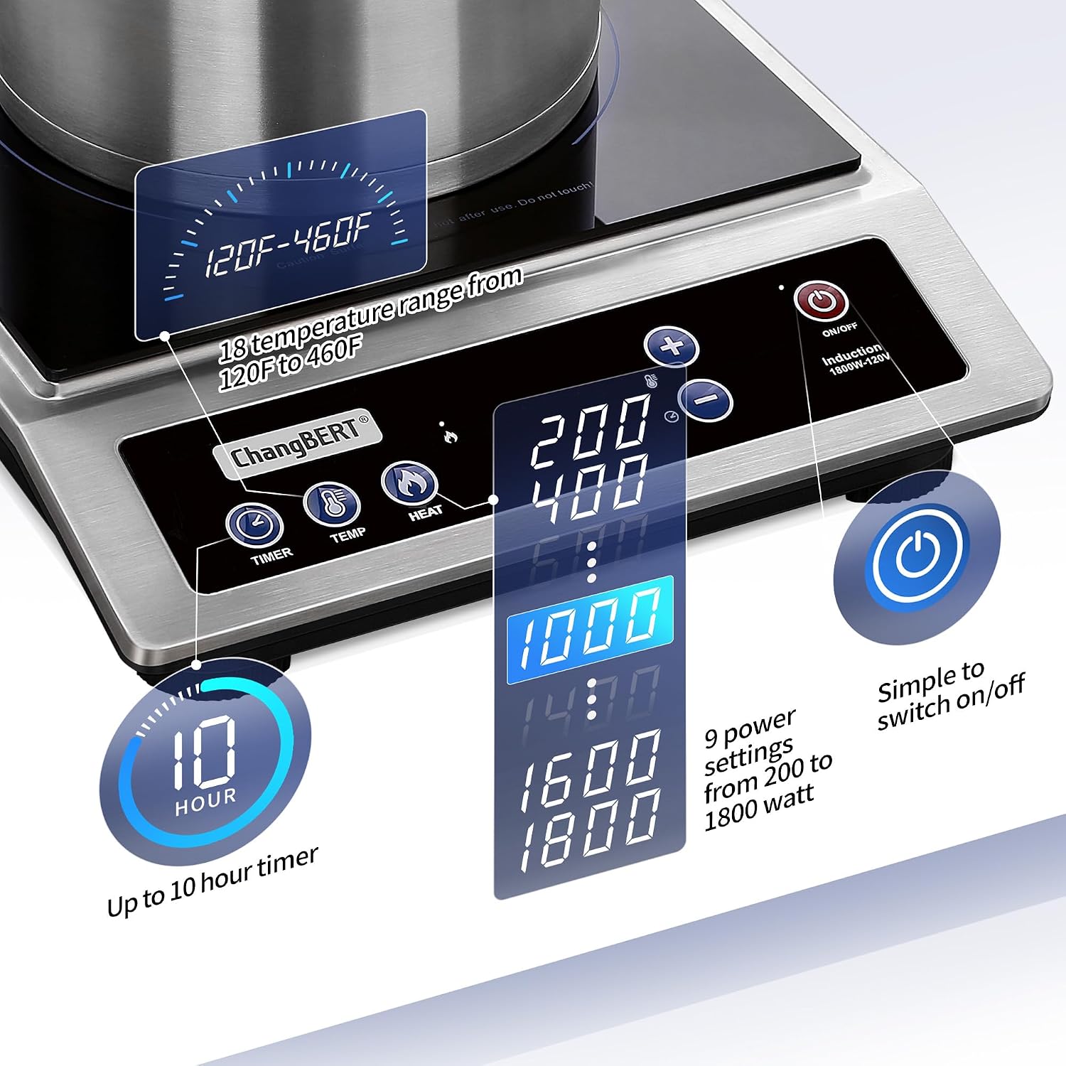 Induktionskochfeld, tragbarer  – Induction Cooktop Portable Bewertung und Preis